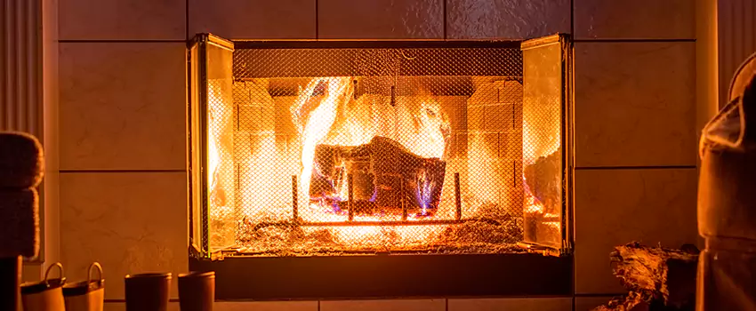 Mendota Hearth Landscape Fireplace Installation in Laguna Beach, California